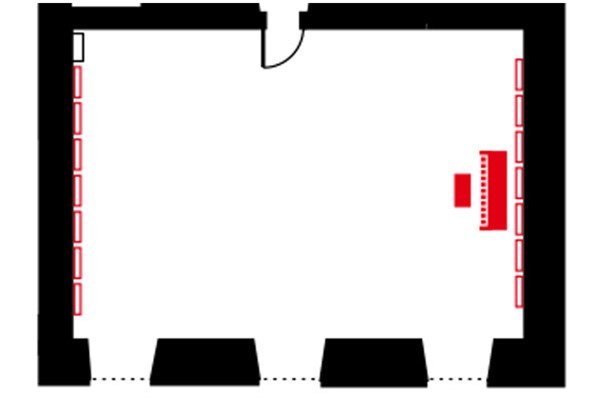 Salle de répétition 1 planimetry