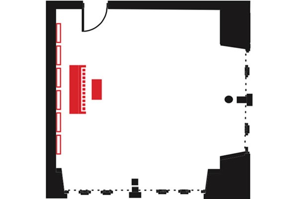 Salle de répétition 23 planimetry